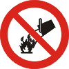 禁止用水灭火标志